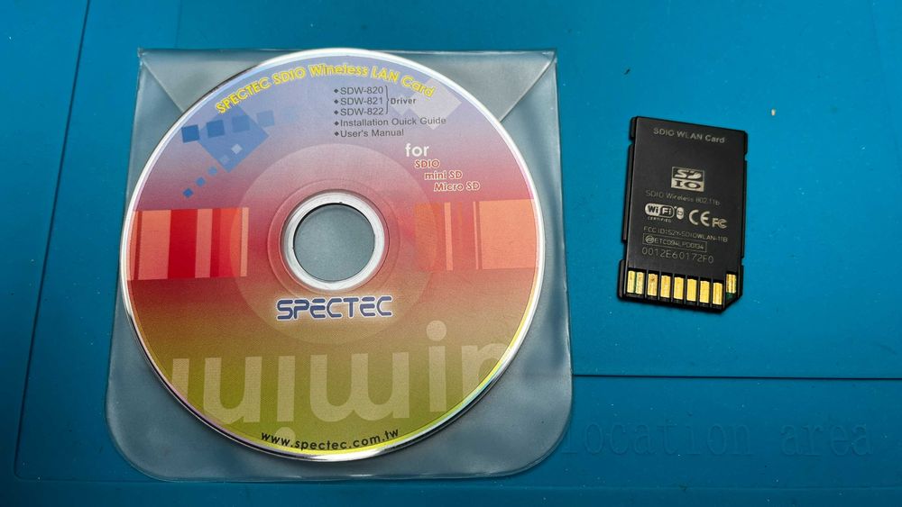 Karta sieciowa Wi-Fi SPECTEC model SDW-820, standard SDIO - unikat