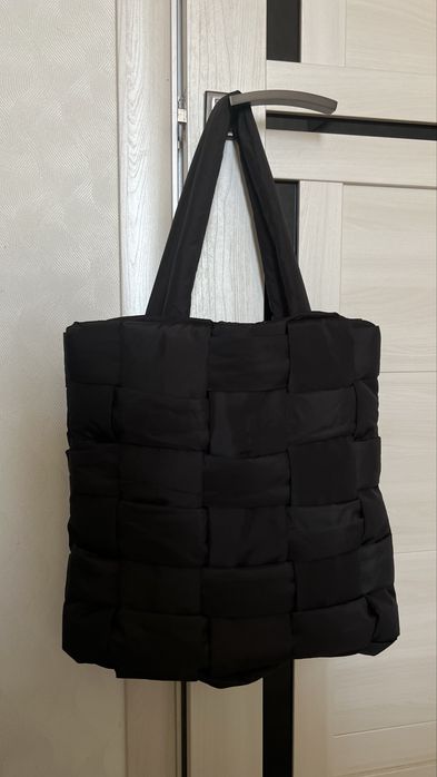 Плетена сумка шопер mango