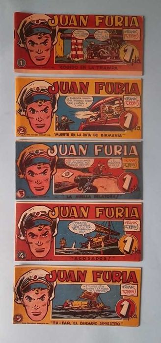 JUAN FURIA (Johnny Hazard) - Frank ROBBINS - Completo 24 livros (1951)