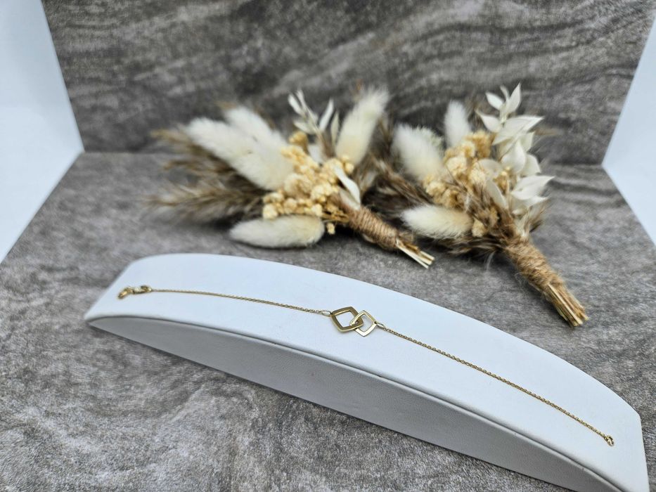 Piękna Złota Bransoletka Próba 333 Waga: 0.98G Długość 17cm