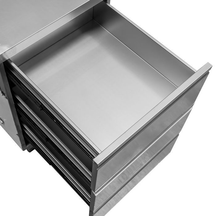 Stół gastronomiczny szuflady po lewej stronie Mega-M 80x70x85