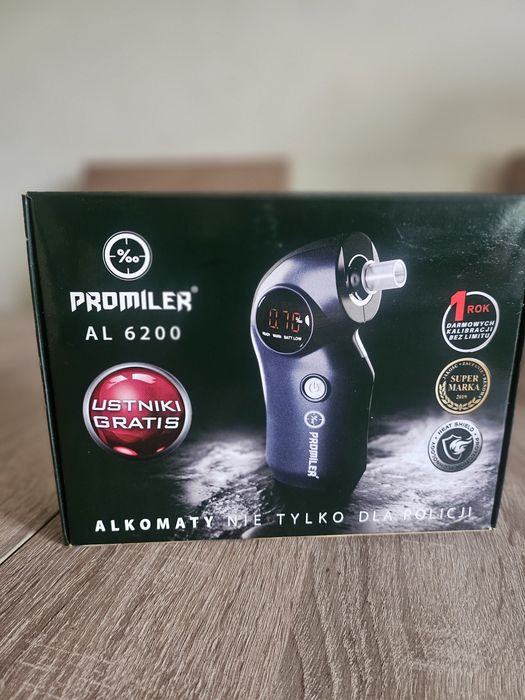 Alkomat PROMILER AL 6200 | Pełen Zestaw z Bateriami i Ustnikami