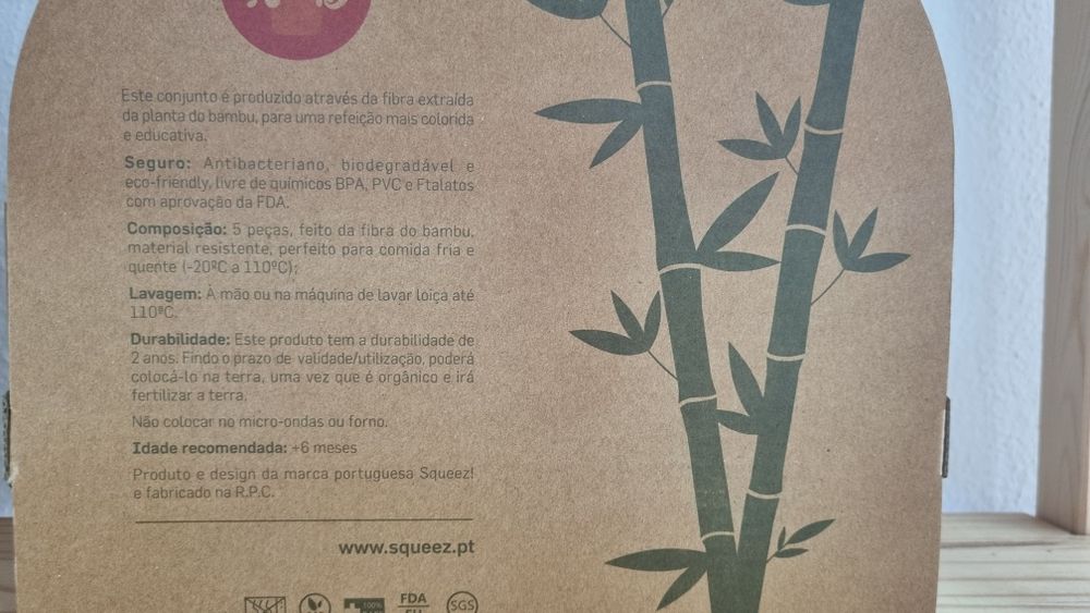 Conjunto de refeição bambu