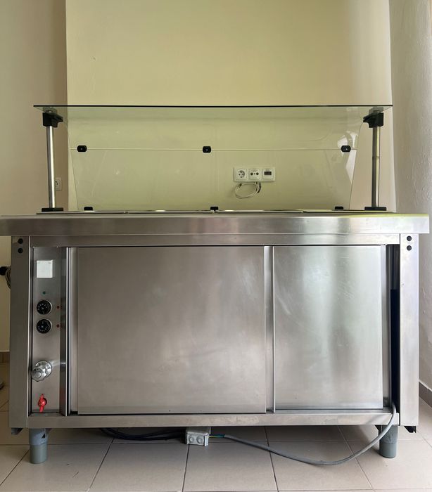 Elemento banho maria com estufa - 4 cubas