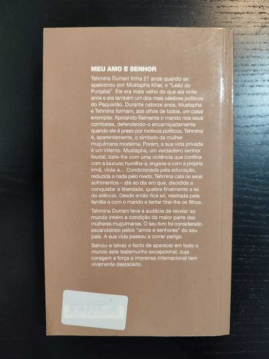 (Env. Incluído) Meu Amo e Senhor de Tehmina Durrani