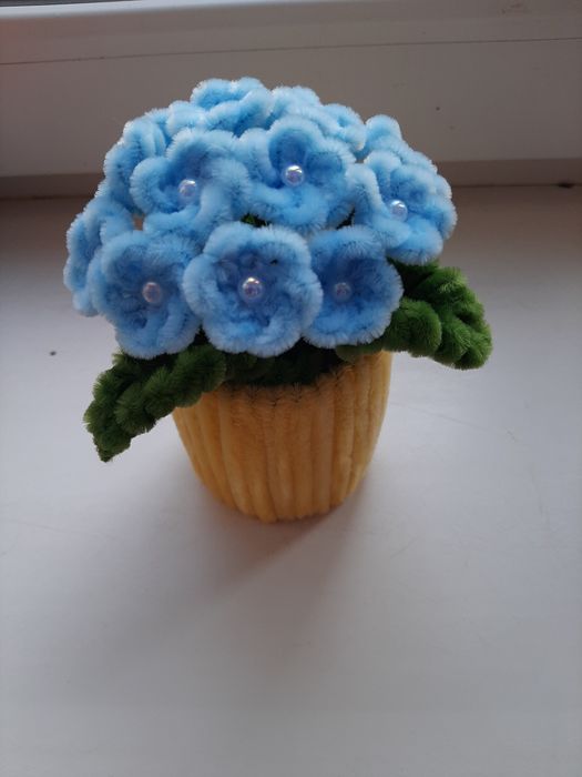 Цветы ручной работы из синельной проволоки