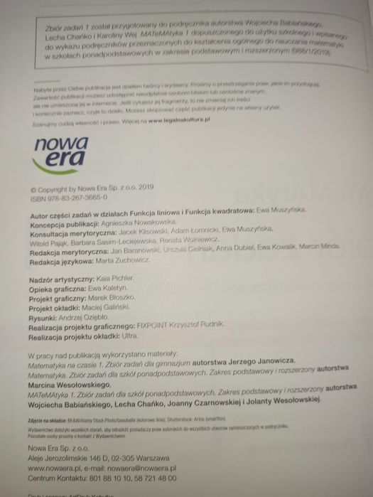 Matematyka zbiór zadań liceum technikum