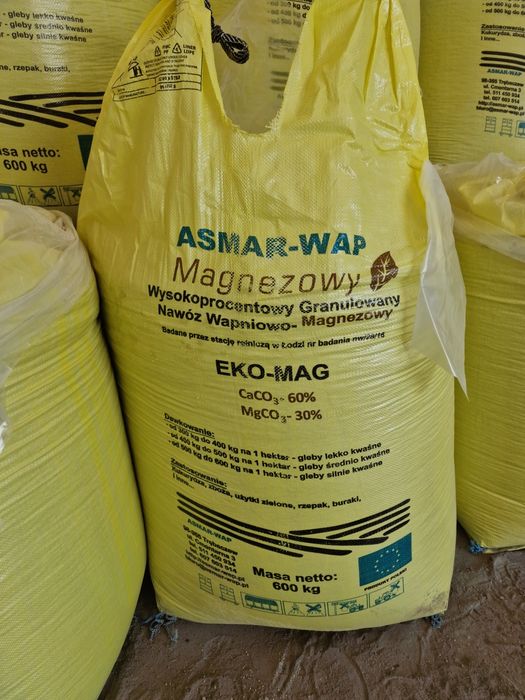 Wapno granulowane magnezowe, węglanowe, kreda