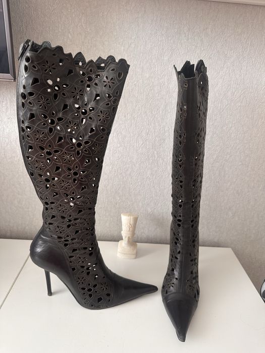 Італійські шкіряні чоботи