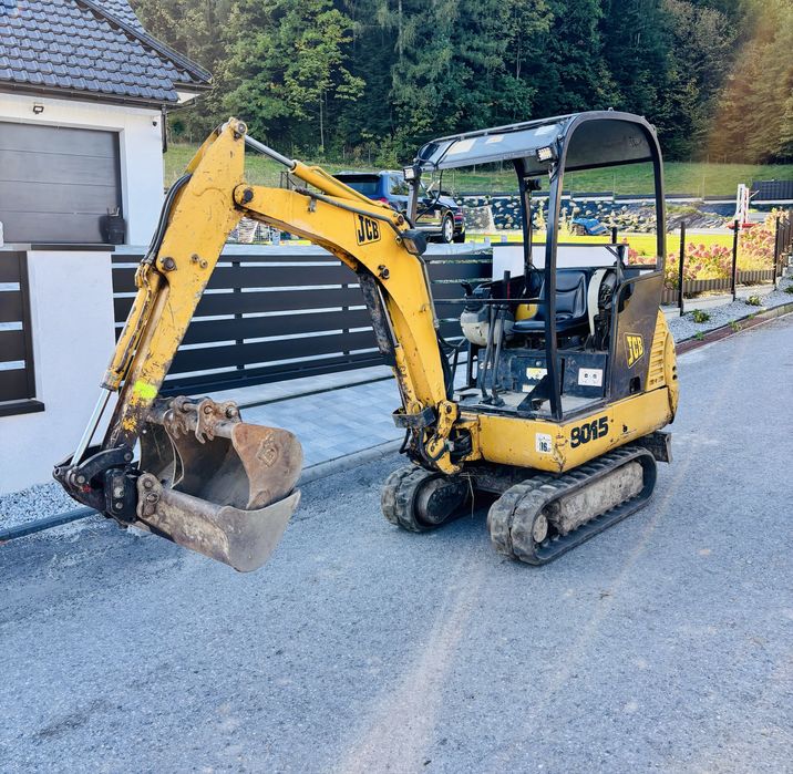 Minikoparka Jcb 8015 Okazja! Sprowadzona! 2002r! 1.6t! Joystick! 3 lyzki! Szybkozlacze!