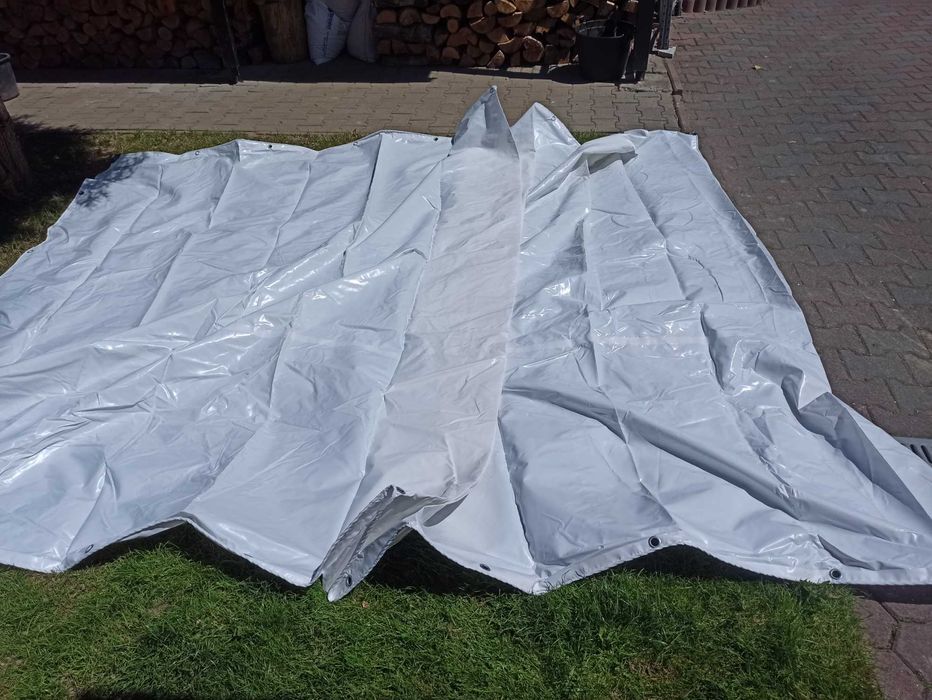 Plandeka mocna biała 3x5 metrów 300x500 cm
