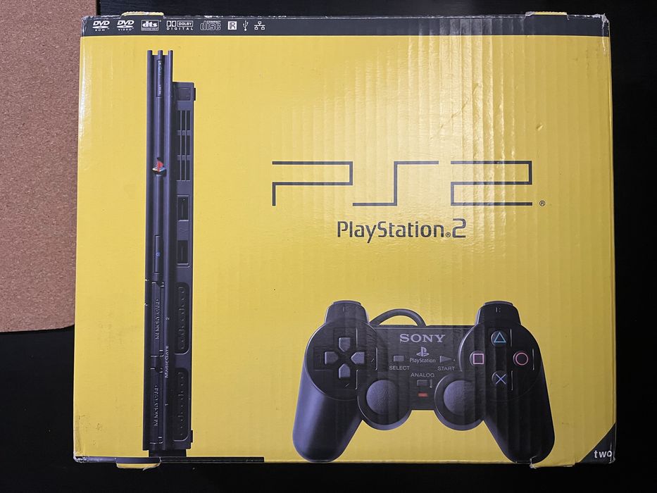 Sony Playstation 2 Slim PS 2 BOX jak nowy, stan kolekcjonerski.