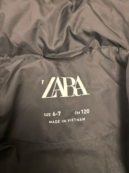 Kurtka puchowa zaraz zimowa r. 120 r. 122 dziewczynka chlopiec czarna