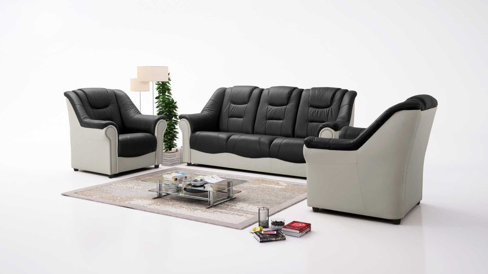 Skórzany komplet wypoczynkowy 311 "KAROL" SKÓRA NATURALNA producent