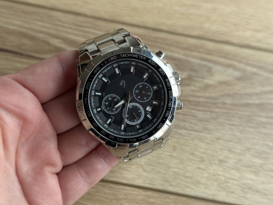 Zegarek Auriol 2-LD4276-1 srebrny męski zegar watch