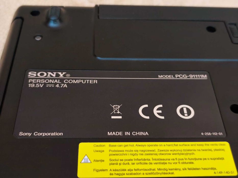 Laptop Sony VAIO PCG-91111M