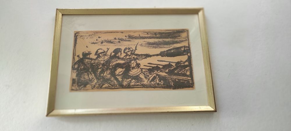 Stary obrazek radziecki Wojsko czołg  Zsrr Cccp