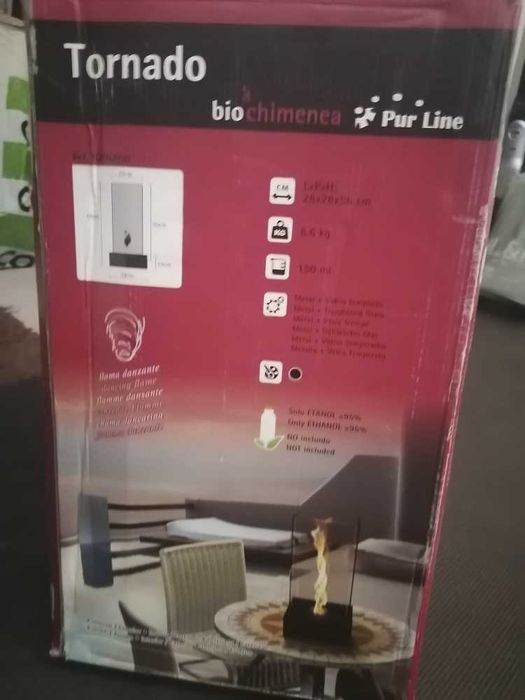 Queimador de mesa - tornado bio chimenea pur line