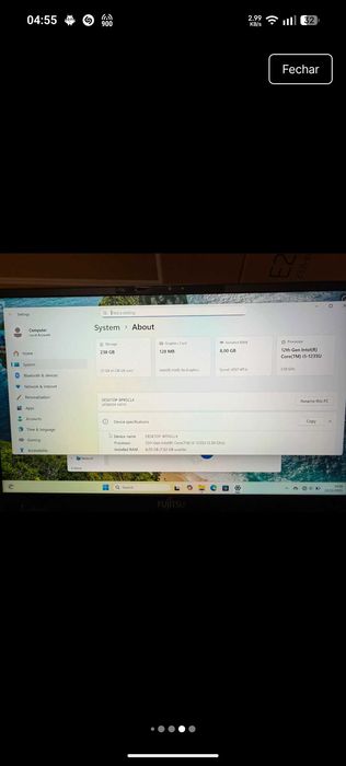 Portátil Fujitsu Profissional Made In JAPAN Empresarial l