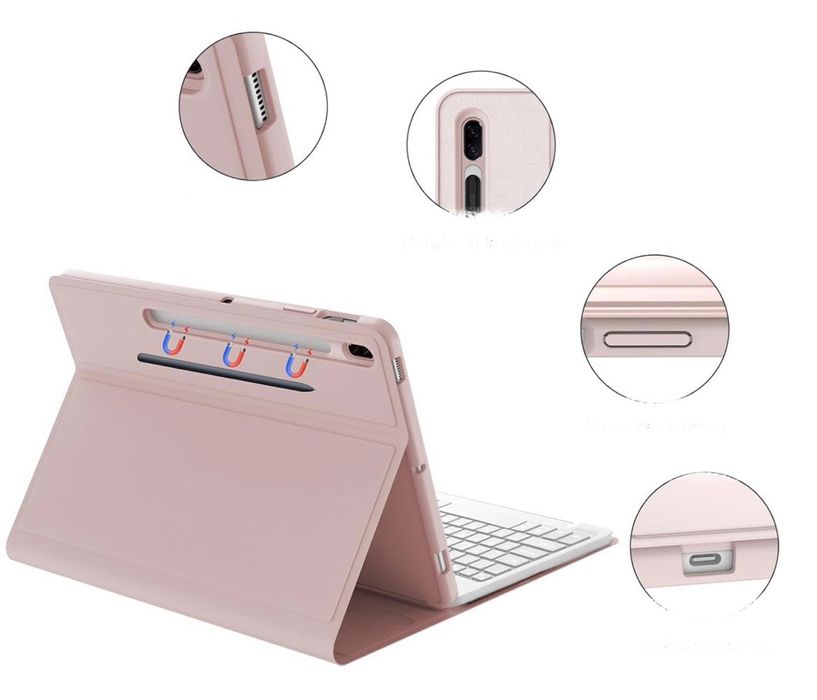 Capa de Samsung S7 FE/S8/S7+ Rosa [Novo]