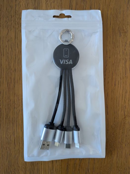 Kabel 3 w 1 USB - Lightning/Micro usb/USB-C przejściówki do ładowania