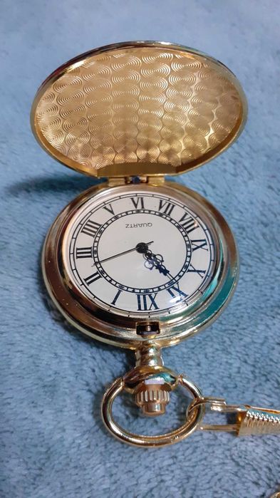 Relógio de bolso dourado NOVO