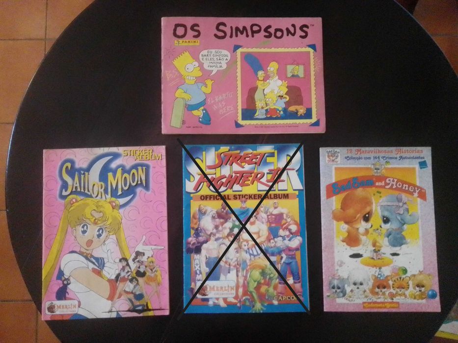 Cadernetas de cromos - Anos 90