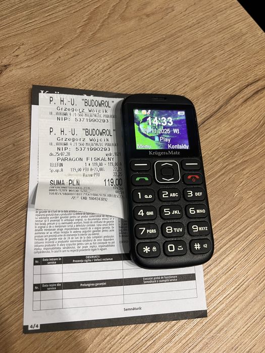 Telefon dla Seniora Kruger&Matz