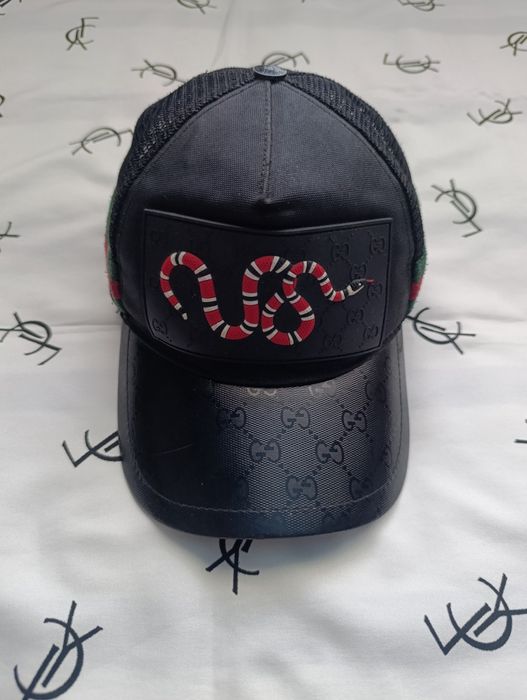 Кепка Gucci із шкіряним козирком