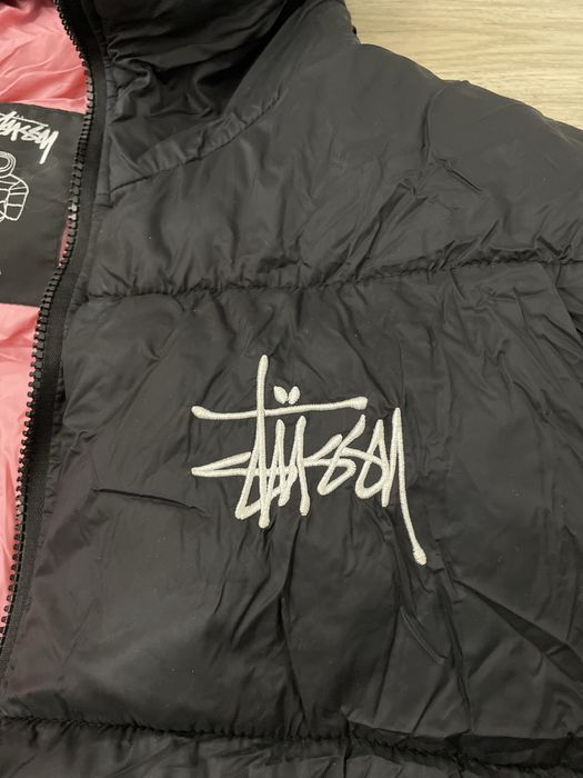 Stussy пуховик, куртка на зиму шапка в подарунок