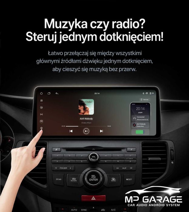 Honda Accord 8 Radio Nawigacja Android_13 12.3" Qualcomm CarPlay AndroidAuto Qled Montaż Gwarancja!!!