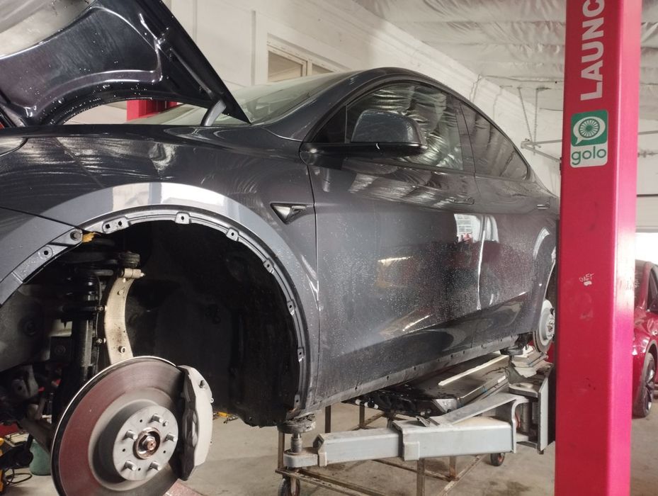Розборка Tesla model Y Тесла сіра Grey (PMNG) капот шрот