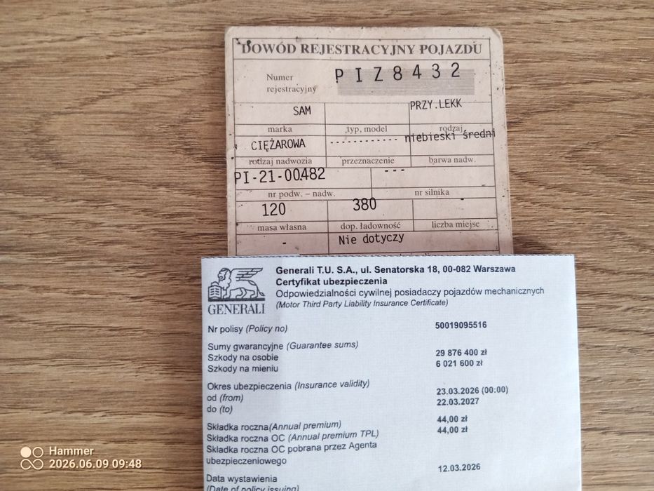 Przyczepka lekka SAM  Sam