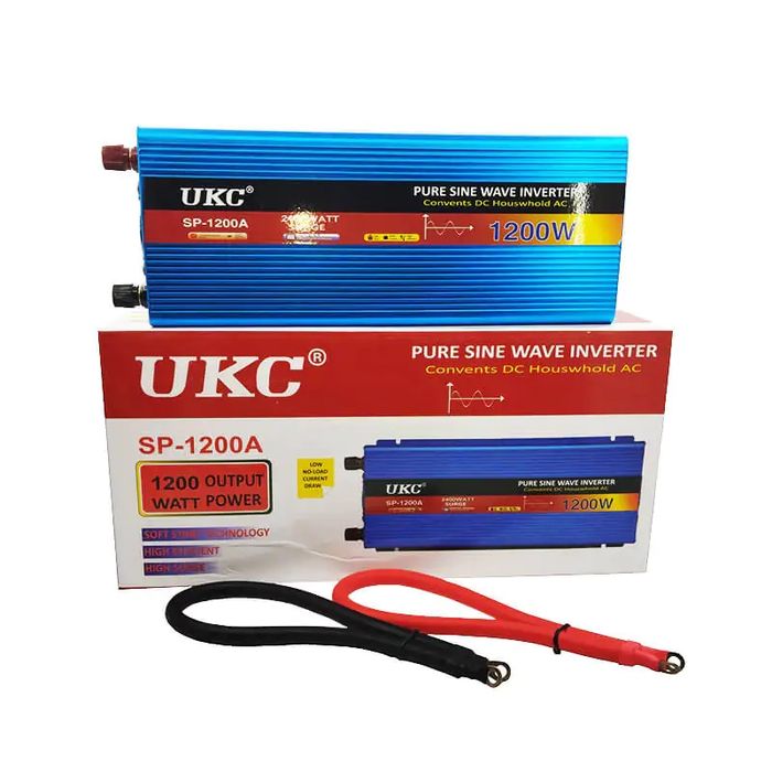 Инвертор 1200W 12V-220V С чистой синцсоидой (для котла, холодильника