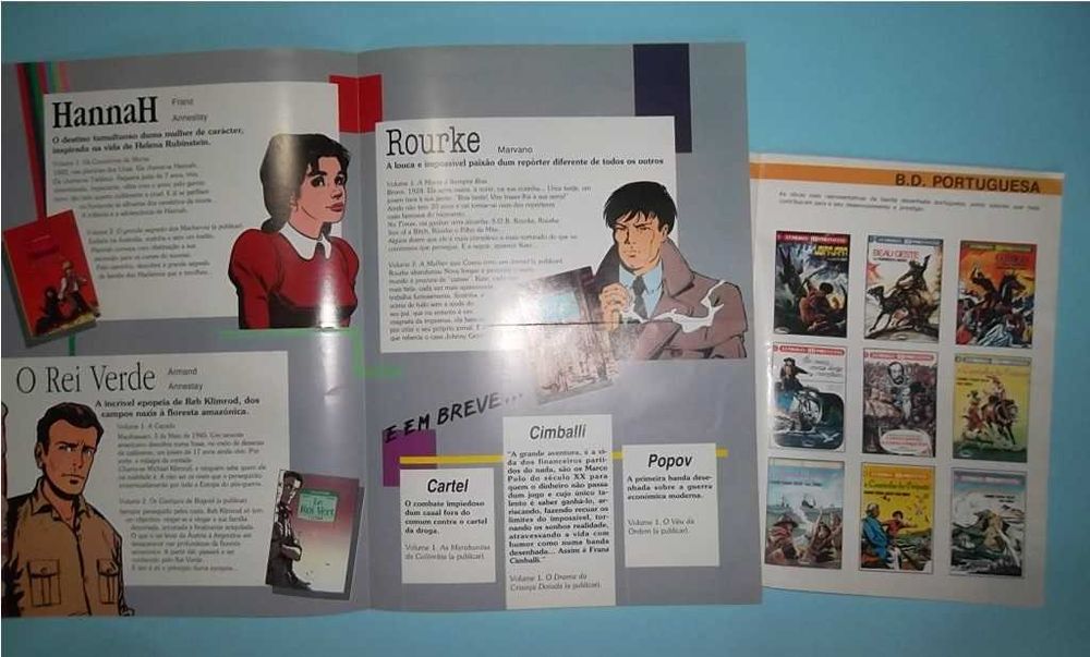 Catálogos de Banda Desenhada Futura, Verbo, Asa etc