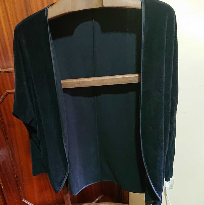 Casaco em algodao aveludado tipo 3/4