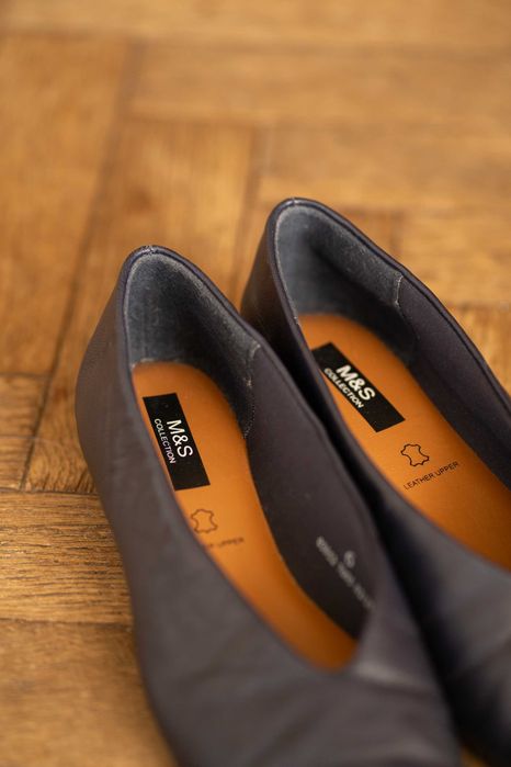 Шкіряні туфлі  балетки M&S Collection