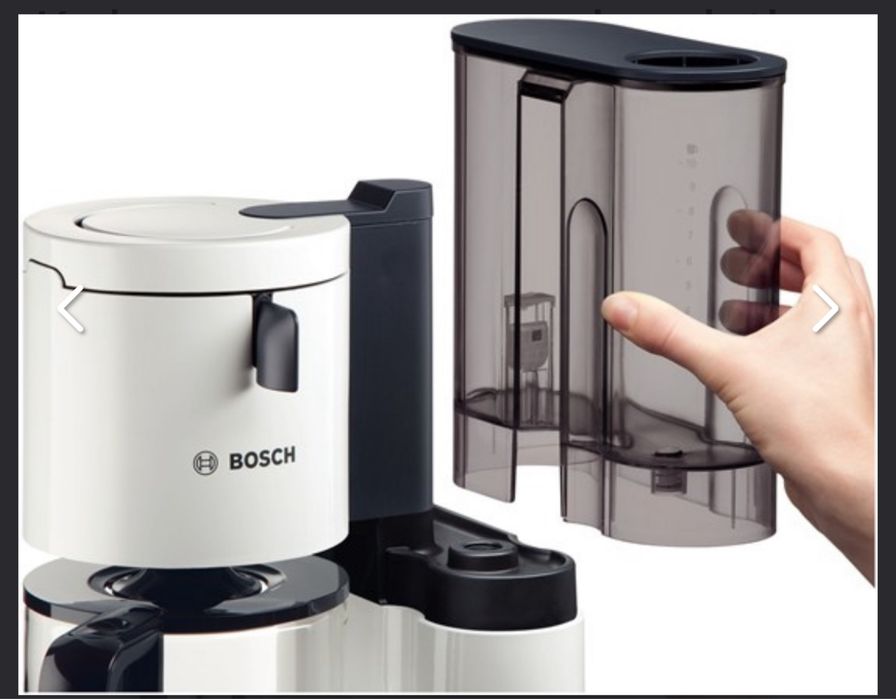 Кавоварка крапельна bosch tka 8011 1250 л біла