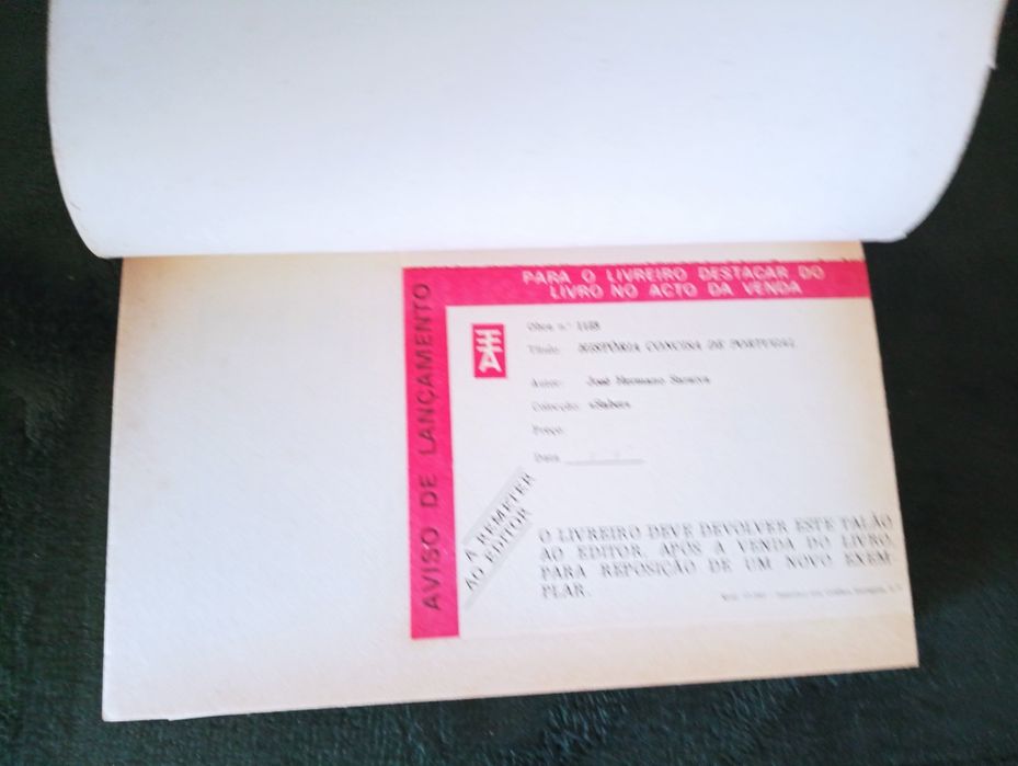 História Concisa de Portugal, José Hermano Saraiva.  1981,