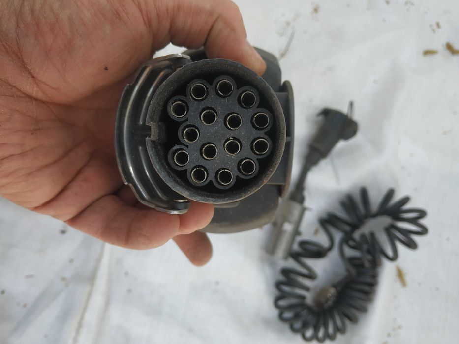 Kabel przewód spiralny do naczepy EBS ABS RÓŻNE wtyczka przejściówka powietrza elektryczny