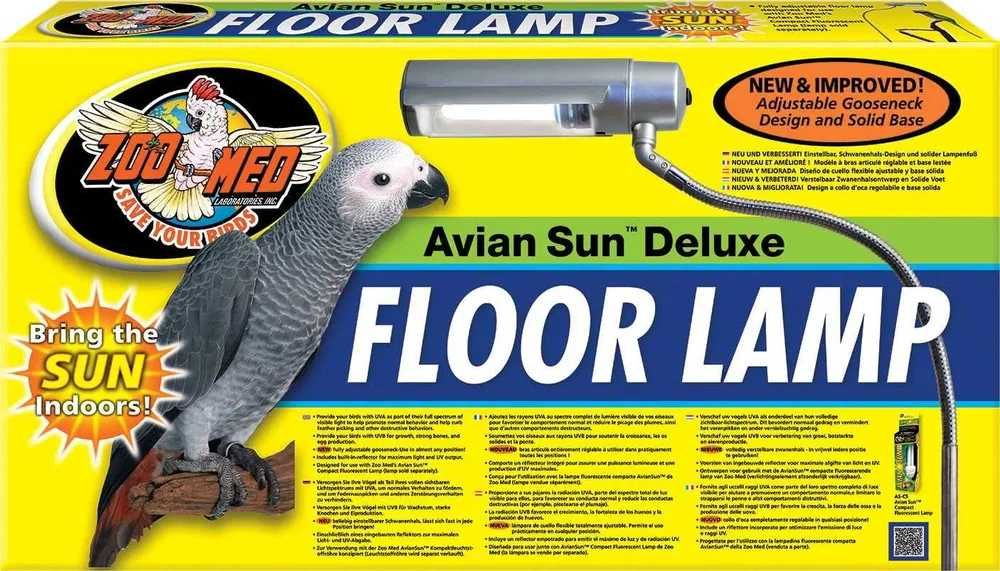 OKAZJA Zoo Med Avian Sun Floor Lamp - regulowana lampa podłogowa