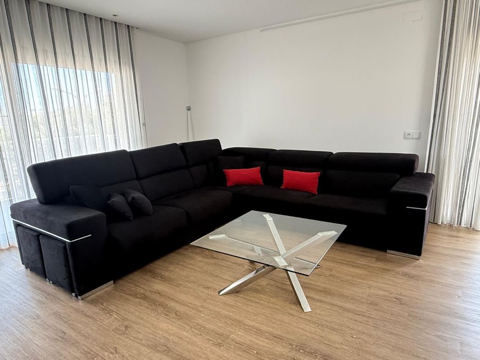 SOFA PRETO 5 lugares e sofa cama