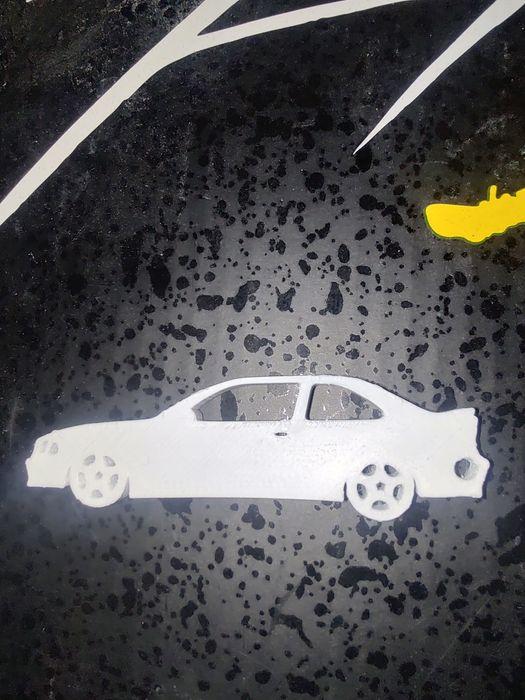 Brelok BMW E36 biały