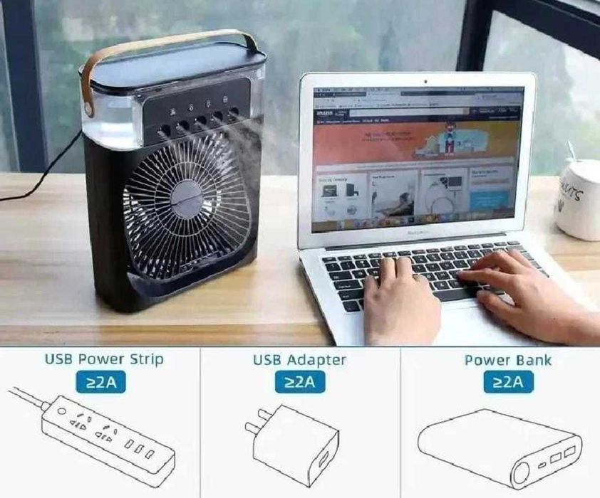 Ventoinha Portátil NOVA Air Cooler - 2 CORES DISPONÍVEIS