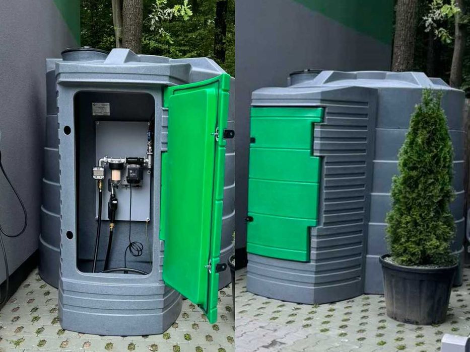 Резервуар 5тон 5000л двостінний пластиковий для дизпалива АЗС Ємність