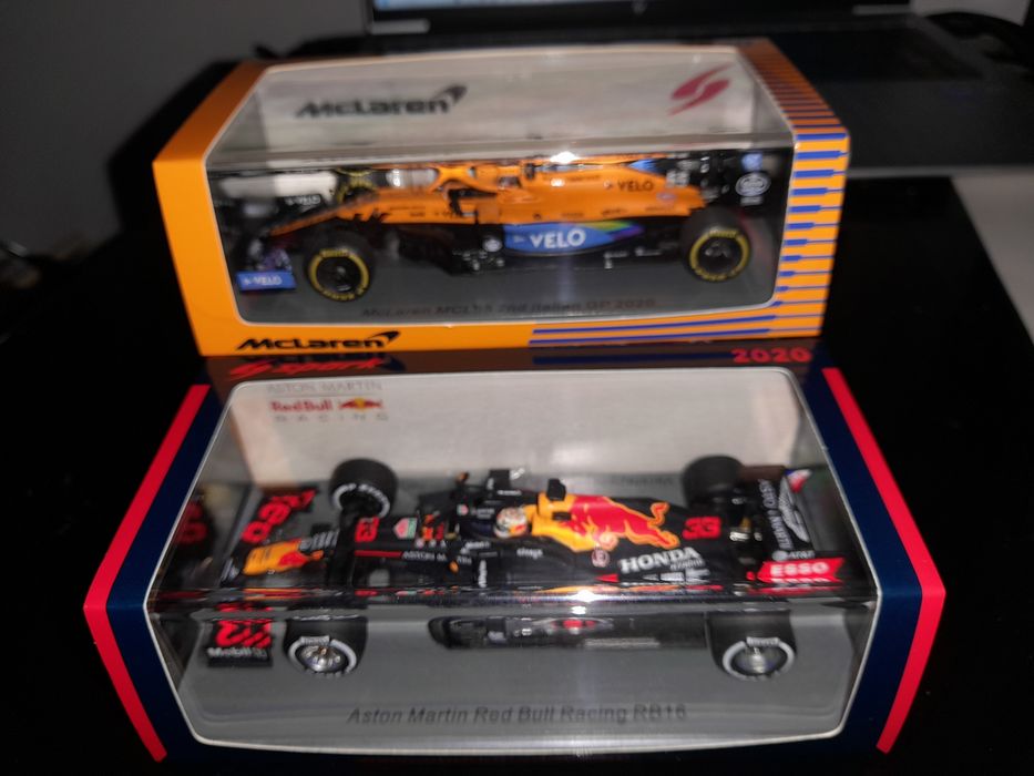 1/43 Spark Mclaren Sainz Red Bull Verstappen F1 2020