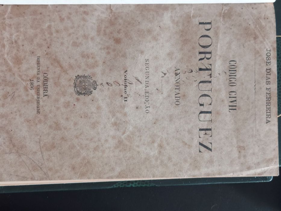 Código Civil Portuguez, 2ª edição, anotado, Prof. José Dias Ferreira