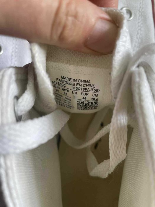 Converse 44 białe trampki wysokie