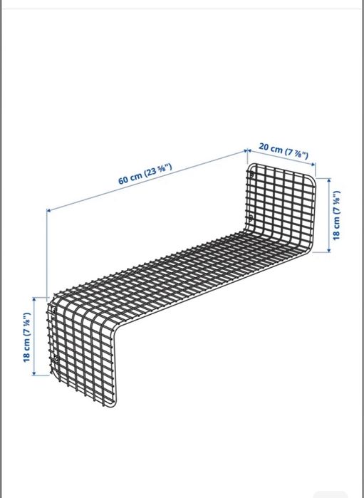Настінна полиця ІКЕА SVENSHULT 60х20 см