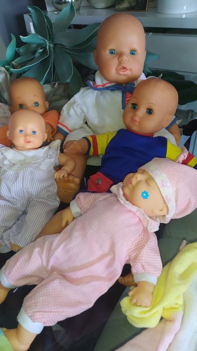 6 bonecos carecas antigos a 10€ ou 15€ cada